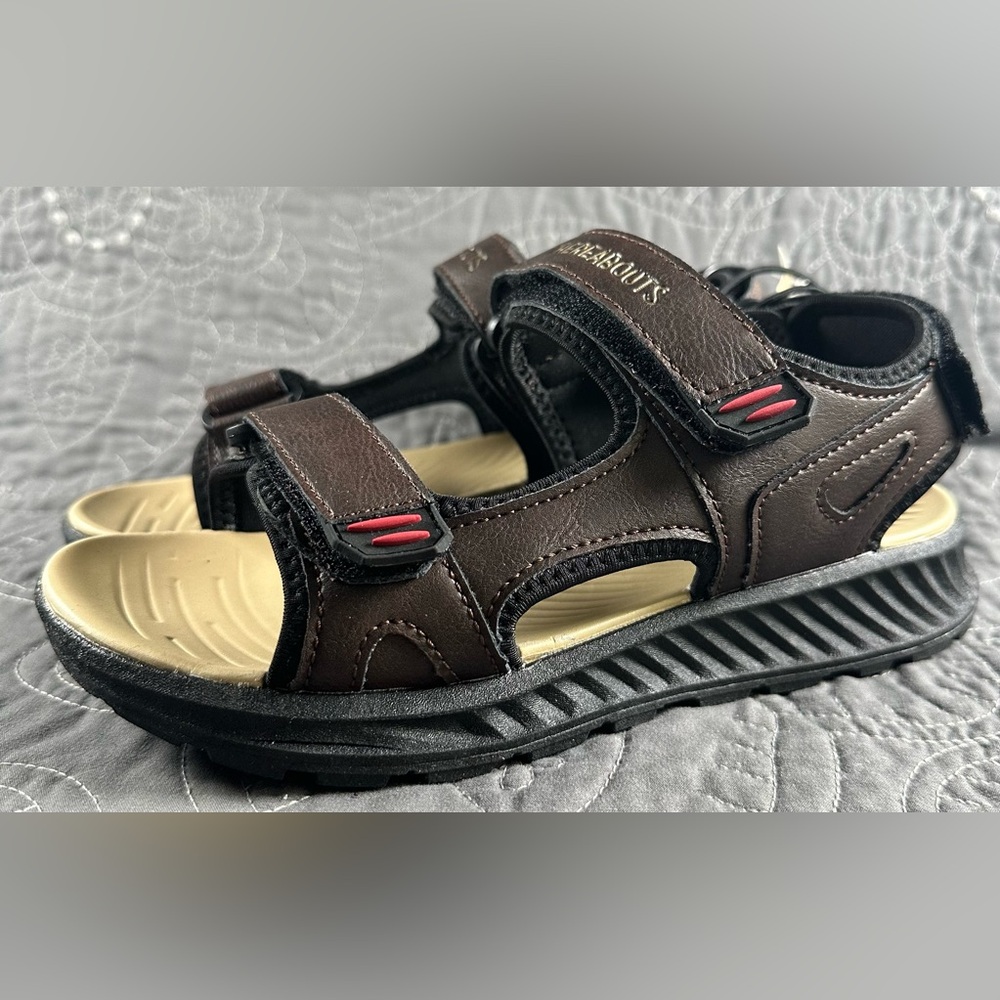 Thereabouts Boys Brown Gulf Strap Sandals NWT Size Little Boys 3